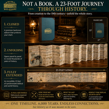 📜 SPECIAL OFFER | Synchronological History Chart – 6,000 Years of Biblical & World Events in One Fold-Out Timeline