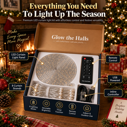 📱 SMART CHRISTMAS LIGHTS | App Controlled LED Curtain – Animated Pixel Display for Windows, Walls & Holiday Decor