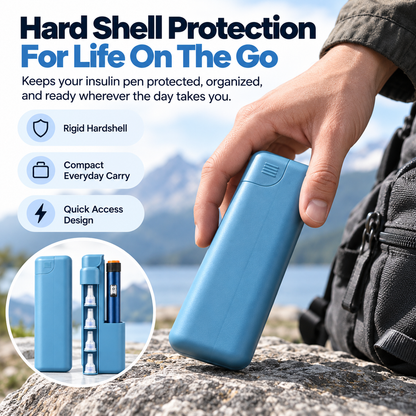 💉 HOT SALE | Hardshell Insulin Pen Case – Compact Pen & Needle Organizer for Daily Carry, Work & Travel