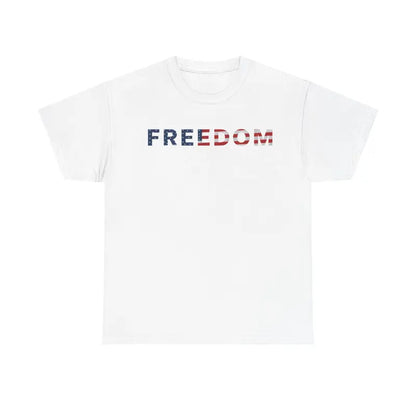 🇺🇸 Freedom Patriotic T-Shirt – Classic American Flag Cotton Tee for Men & Women