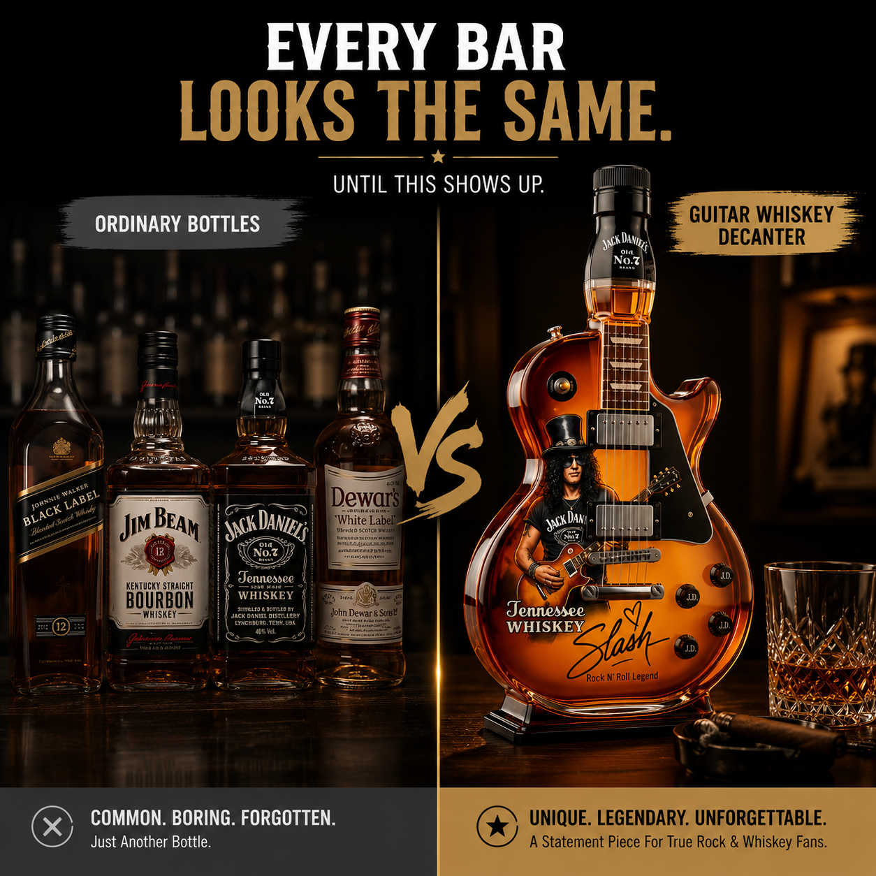 🎸 Guitar Whiskey Decanter | Rock-Inspired Collectible Bottle Gift