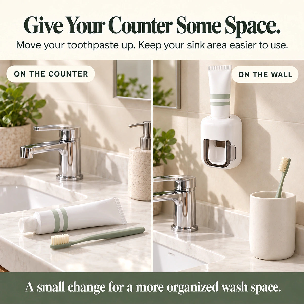 🪥Wall-Mounted Toothpaste Dispenser | Brush-Activated
