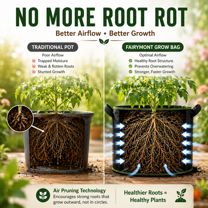 Premium Fabric Grow Bags – Breathable Planting Bags For Healthier Roots & Bigger Harvests