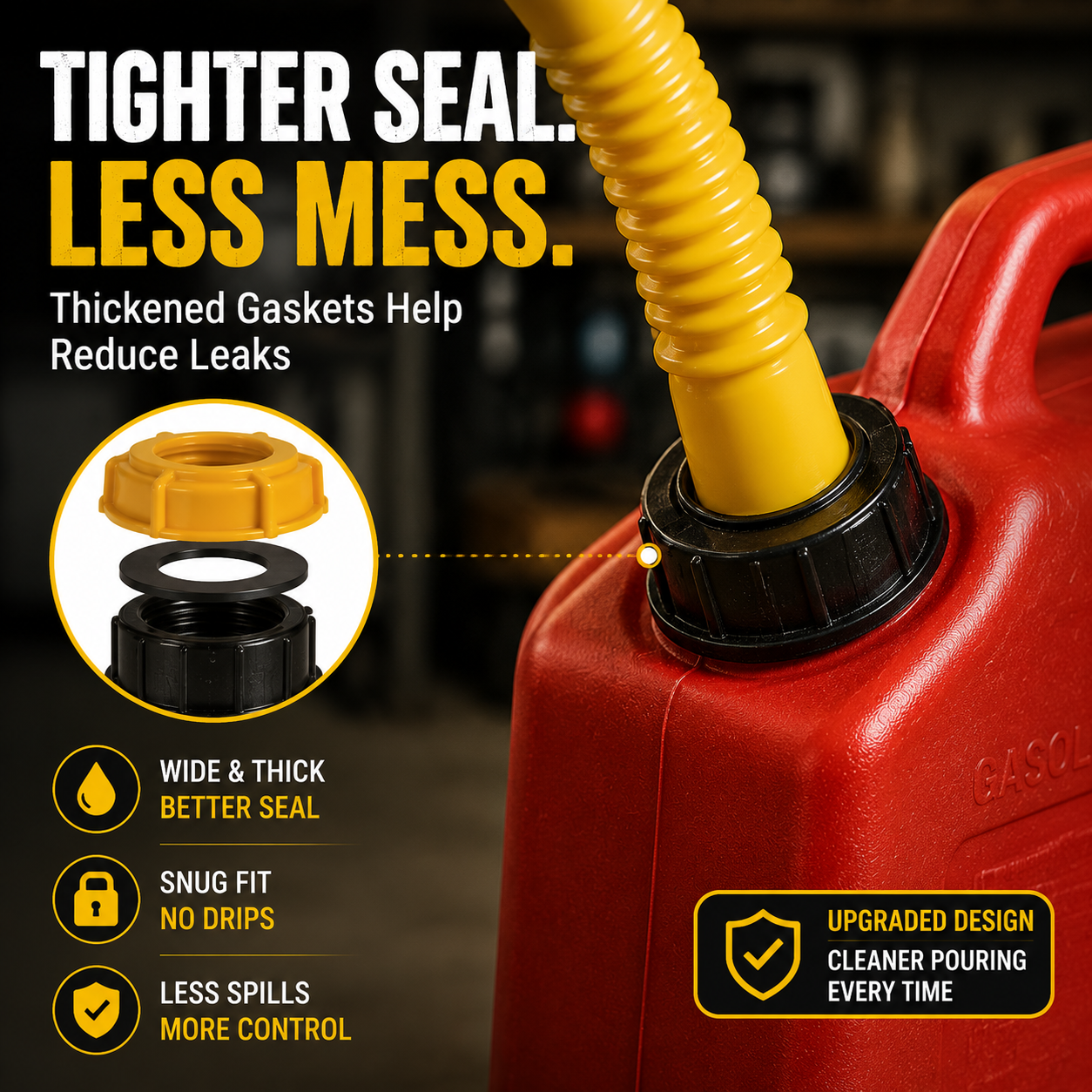 ⛽ Upgraded Gas Can Spout Replacement Kit | Stop Leaks & Pour Easier