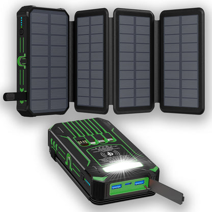🔋 48000mAh Solar Power Bank – Wireless Portable Charger