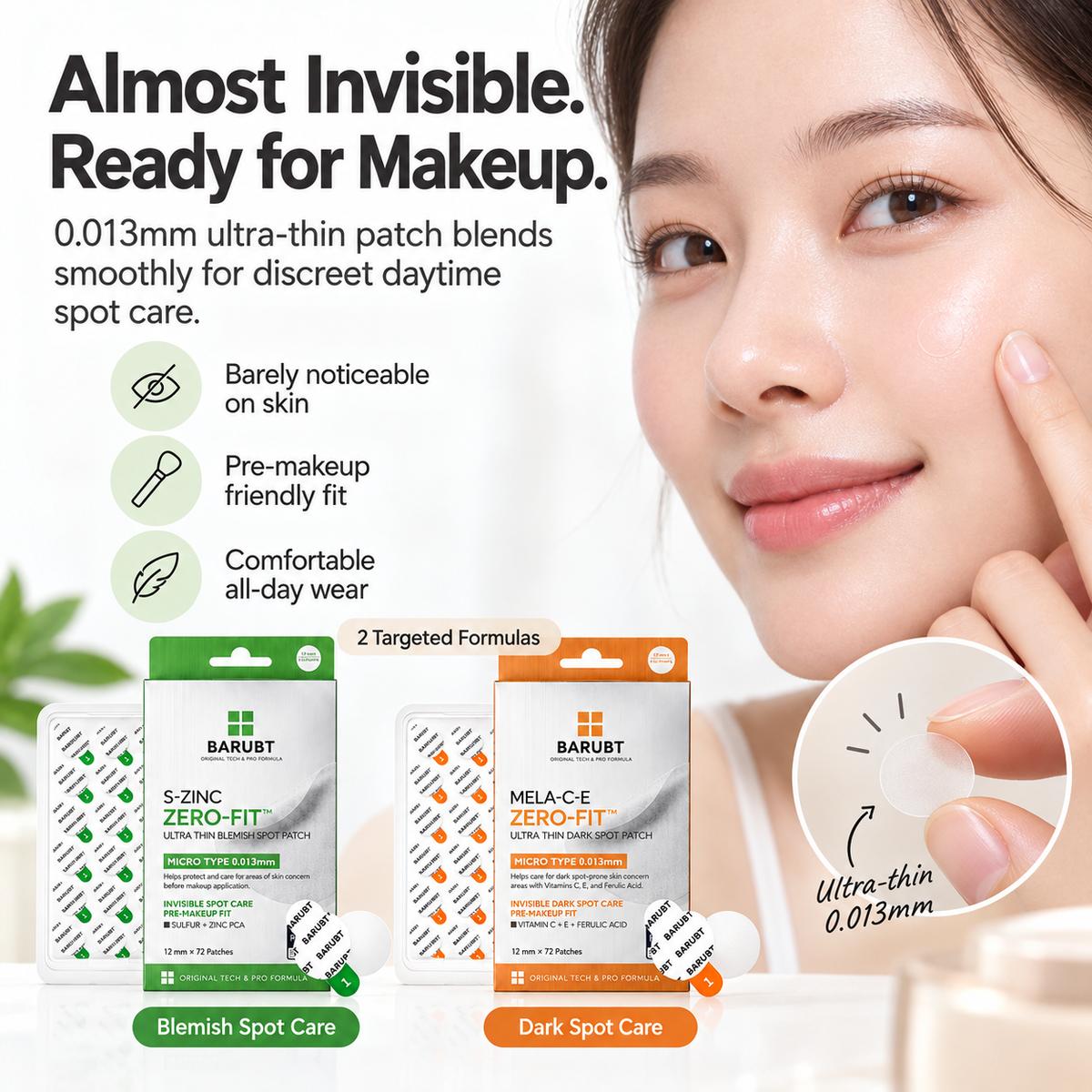 💄 PRE-MAKEUP SPOT PATCHES | Ultra-Thin Clear Blemish & Dark Spot Patches for a Smoother Makeup Finish
