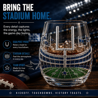 🏈 GAME DAY FAVORITE | Football Drinking Glass – Statement Drinkware for Watch Parties & Victory Toasts