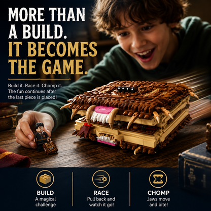 🧱 SPECIAL OFFER | 518-Piece Monster Book Building Set – Creative Challenge with Pull-Back Action