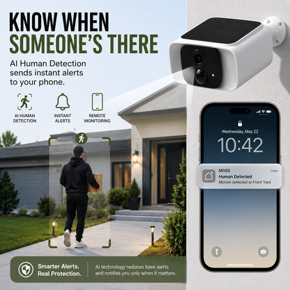 🔥 HOT SALE | 4MP Solar Security Camera – Smart Outdoor Monitoring Day & Night