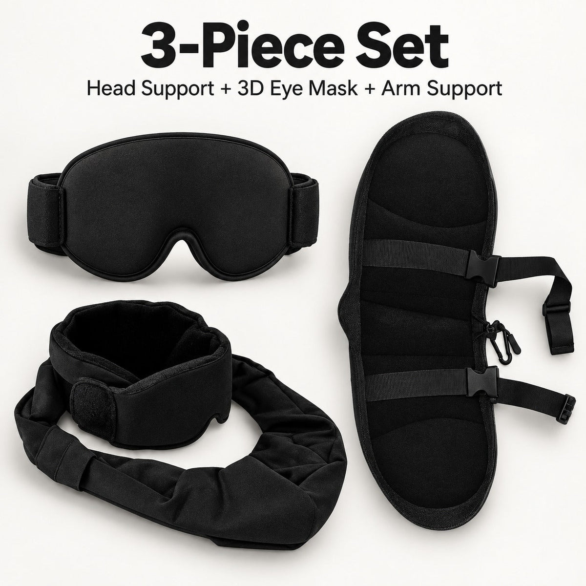 ✈️ 3-in-1 Full Support Travel Kit – Rest Better on Every Flight 😴💤