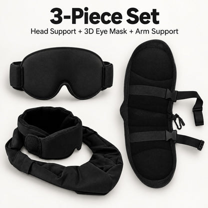 ✈️ 3-in-1 Full Support Travel Kit – Rest Better on Every Flight 😴💤
