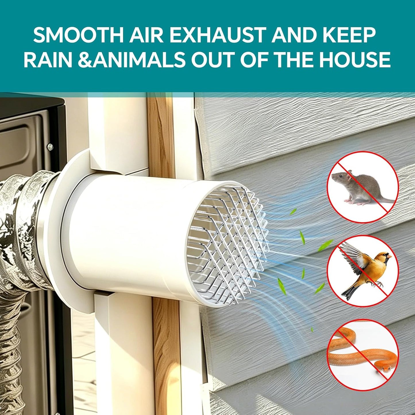 🔥 55% OFF TODAY | 304 Stainless Steel Gutter Guard for Pipes & Vents