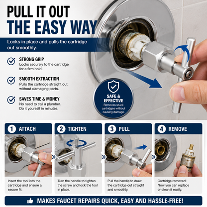 🔧 Faucet Cartridge Puller Tool | 🚿 Remove Stuck 1200 / 1222 / 1225 Cartridges Fast