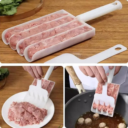 🎁 Buy one, get one free! 🔥 Creative 3-in-1 meatball mould – make three perfect meatballs at once – no need to get your hands dirty – a kitchen essential!