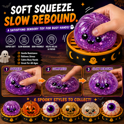 Halloween Mystery Dumpling Squishy Toy | Ghost Edition Surprise Capsule
