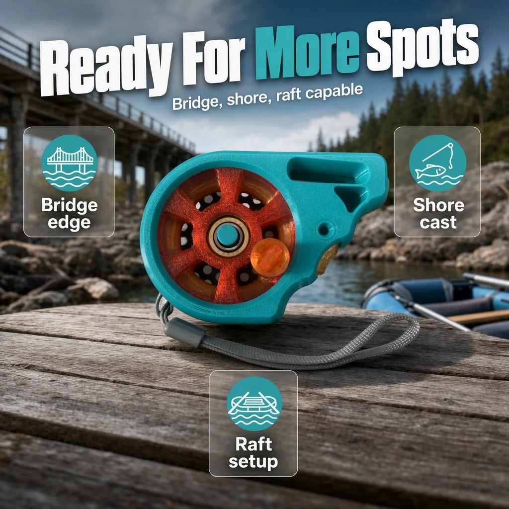 🎣Portable Rodless Pocket Fishing Reel Device🧵