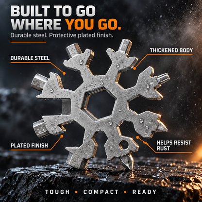 ❄️ 50% OFF 18-in-1 Snowflake Multi-Tool – Your Pocket-Sized Toolbox