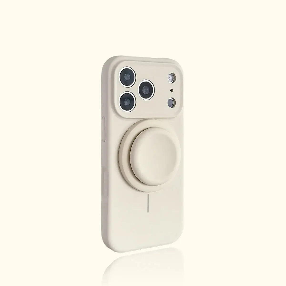 Magnetic Stand Liquid Silicone Full Coverage Phone Case with AI Capture Button for iPhone 18 Pro Max