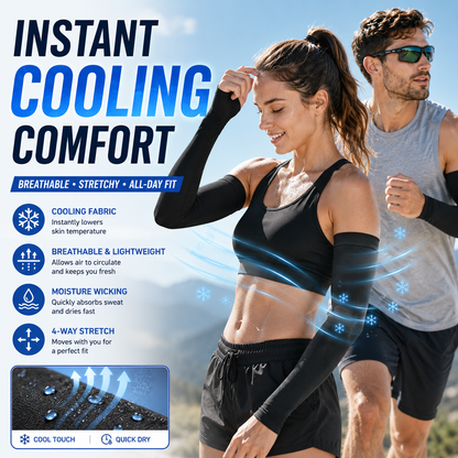 🔥 50% OFF | UPF 50+ Cooling UV Protection Arm Sleeves for Men & Women | Stay Cool Outdoors