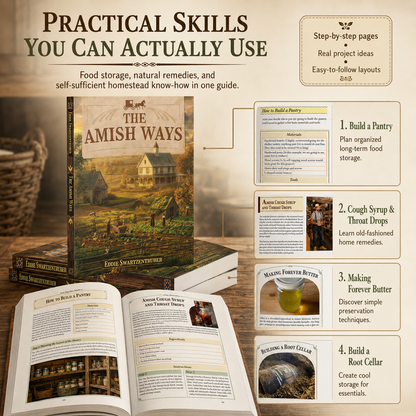 🏡 HOMESTEADING FAVORITE | Practical Self-Sufficiency Guide – Food, Pantry, Home & Traditional Living Skills