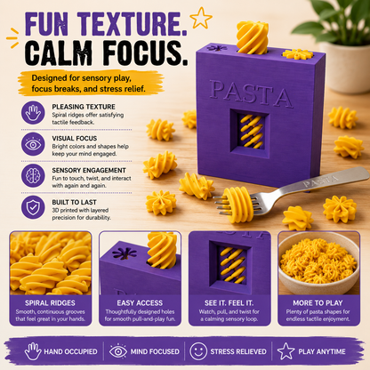 🚀Pasta Fidget Toy Set – Screen-Free Sensory Toy for Kids & Adults