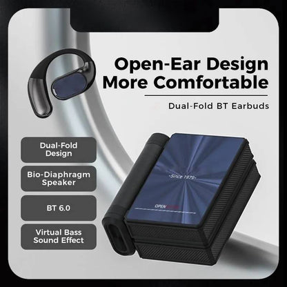 🎧 AC530 Open-Ear Headset | 165H Battery, Bluetooth 6.0, Ultra Comfort Wireless Earbuds
