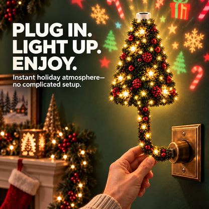 🎄Instant Holiday Room Decor- Plug-In Christmas Tree Projection Night Light