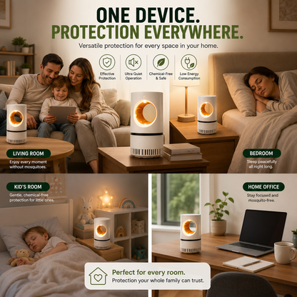 🔥 2026 New  Mosquito Trap – USB Powered Quiet Mosquito Catcher for Home & Bedroom