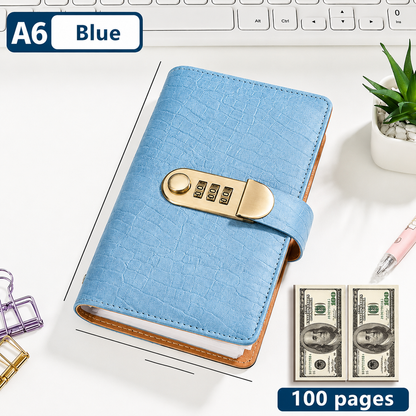 💵 100-Envelope Savings Challenge Binder with Password Lock – Secure Cash Organizer