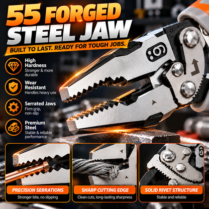 ⚡ Self-Locking Ratchet Pliers — More Grip, Less Effort