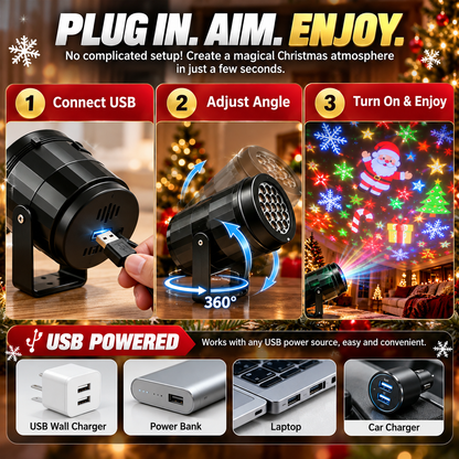 HD Christmas Projector – 6 or 10 Festive Scenes!!!