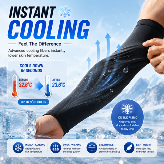 🔥 50% OFF | UPF 50+ Cooling UV Protection Arm Sleeves for Men & Women | Stay Cool Outdoors