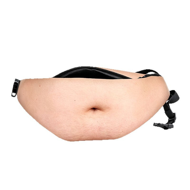 😂 Realistic Beer Belly Fanny Pack – Funny Hidden Waist Bag & Gag Gift