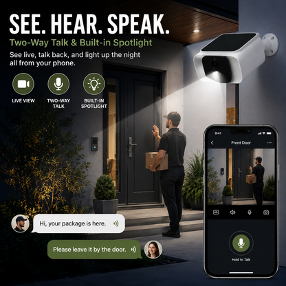 🔥 HOT SALE | 4MP Solar Security Camera – Smart Outdoor Monitoring Day & Night