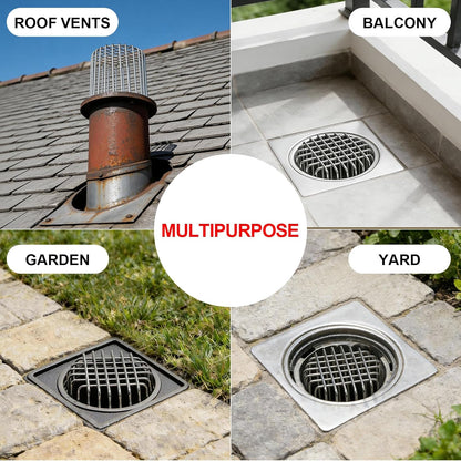 🔥 55% OFF TODAY | 304 Stainless Steel Gutter Guard for Pipes & Vents