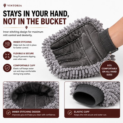 🫧 Premium Car Wash Mitt – More Suds, More Coverage, Easier Car Cleaning
