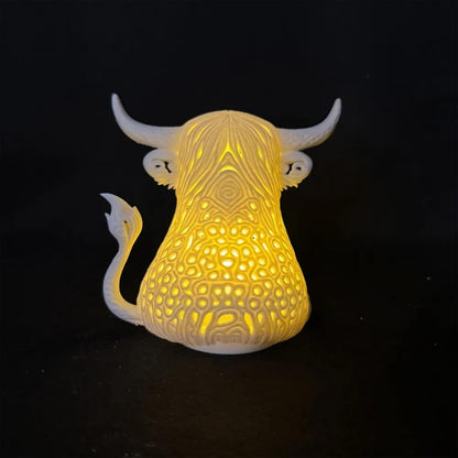 🐮Highland Cow Cozy Glow Lamp | Cute Warm Night Light for Home Decor
