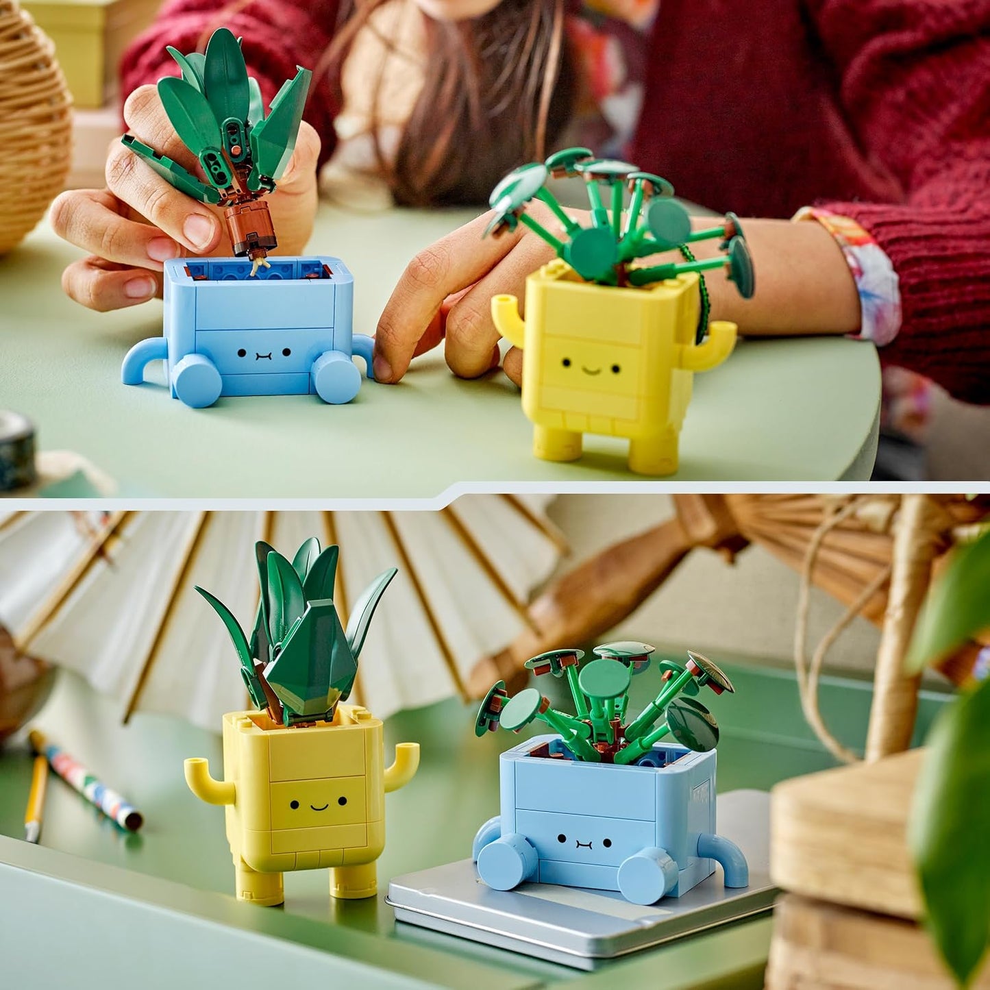🌱 SPECIAL OFFER | Buildable Garden Buddies – Cute Wobbling Plant Character Building Set for Creative Play