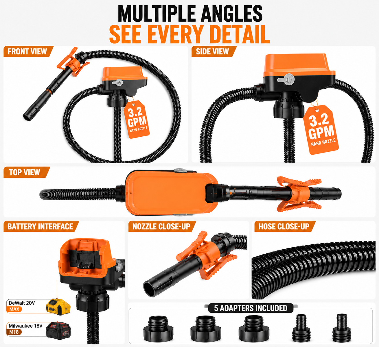 🔋 Cordless Fuel Transfer Pump – Portable Battery Powered Diesel & Gas Pump