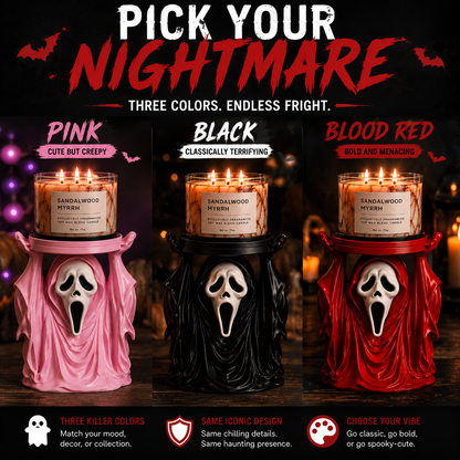 🖤 GIFT DEAL | Halloween Ghost Candle Holder – Unique Horror Gift for Candle Lovers & Spooky Decor Fans