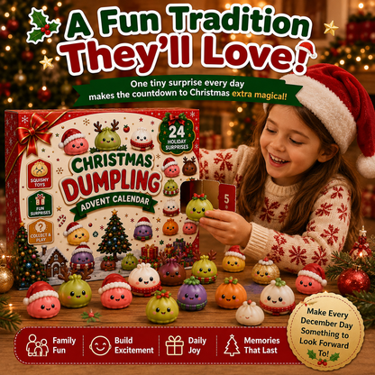 🎅 CHRISTMAS SPECIAL | 24 Days of Mini Squishies – Cute 2026 Advent Calendar with Daily Dumpling Surprises