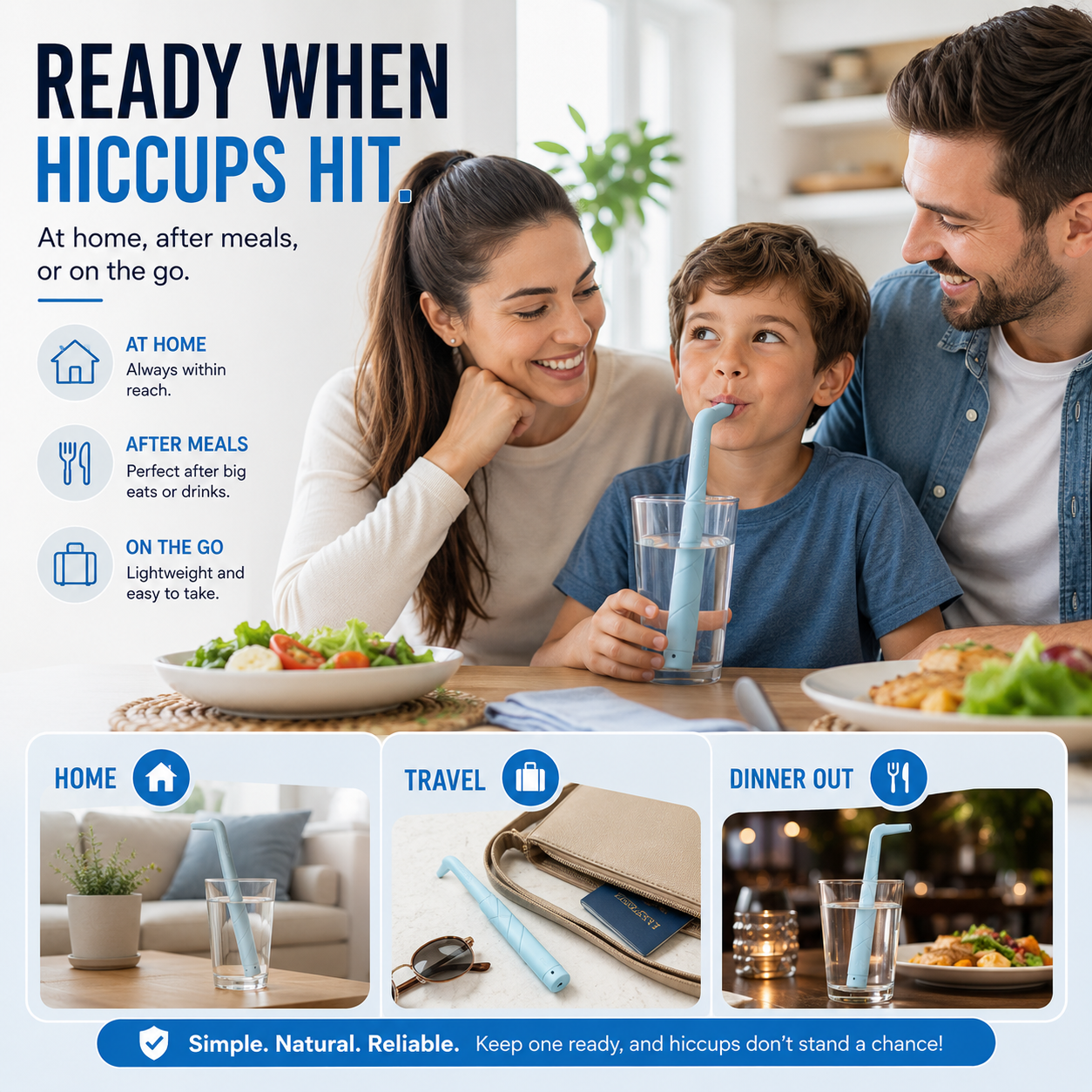💧 2026 New Trending Hiccup Relief Tool – Portable Reusable Resistance Drinking Device