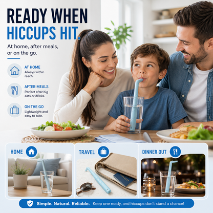 💧 2026 New Trending Hiccup Relief Tool – Portable Reusable Resistance Drinking Device