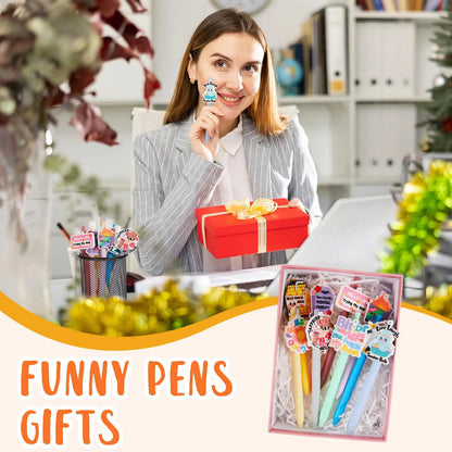 😂 Funny Dumpster Fire Meme Pens Set – Novelty Ballpoint Pens for Teachers, Coworkers, Nurses & Office Desk Gifts (18/36 PCS)