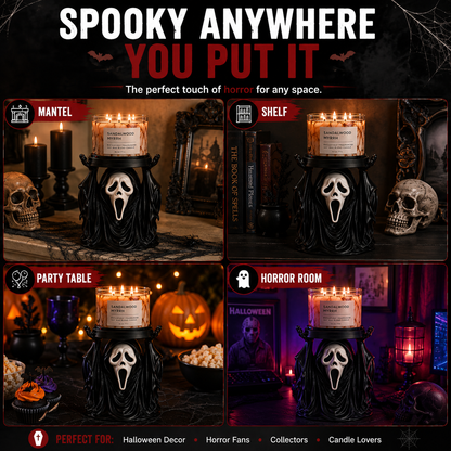 🖤 GIFT DEAL | Halloween Ghost Candle Holder – Unique Horror Gift for Candle Lovers & Spooky Decor Fans