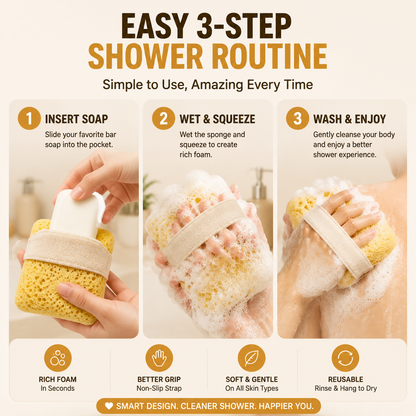 🔥 Limited Time Deal: Soft Soap Pocket Sponge – The Easy Way To Create More Shower Foam