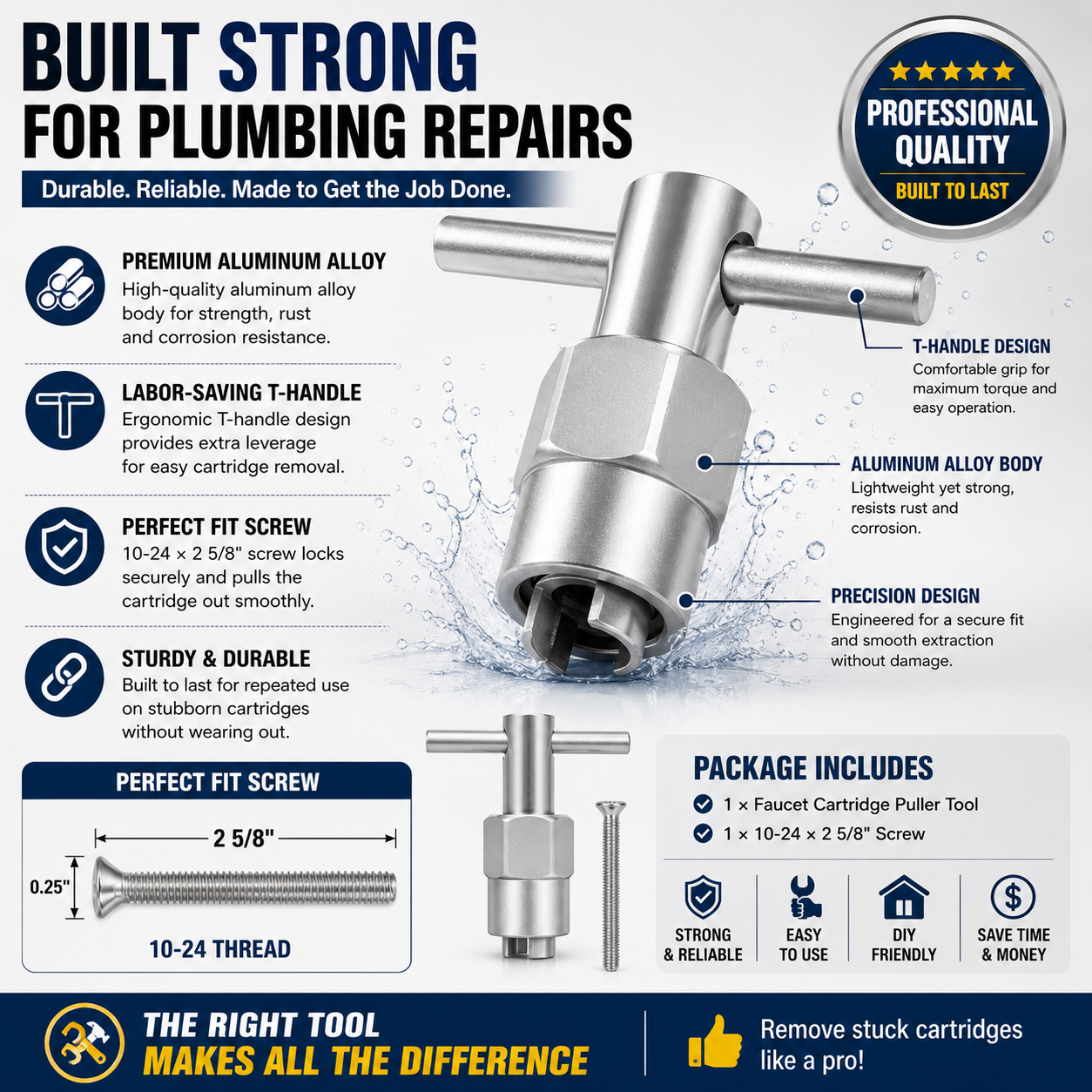 🔧 Faucet Cartridge Puller Tool | 🚿 Remove Stuck 1200 / 1222 / 1225 Cartridges Fast