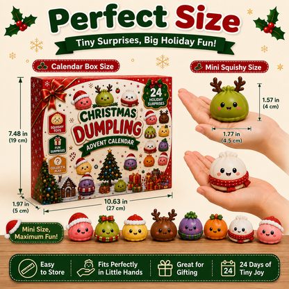 🎅 CHRISTMAS SPECIAL | 24 Days of Mini Squishies – Cute 2026 Advent Calendar with Daily Dumpling Surprises