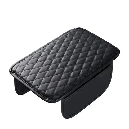 🚘 Car Center Console Armrest Riser – Padded Cushion with Side Storage & Non-Slip Base