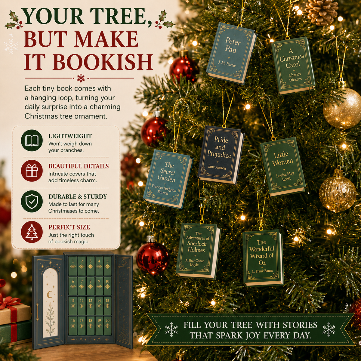 📚 25-Day Mini Book Advent Calendar – A Book Lover's Christmas Countdown